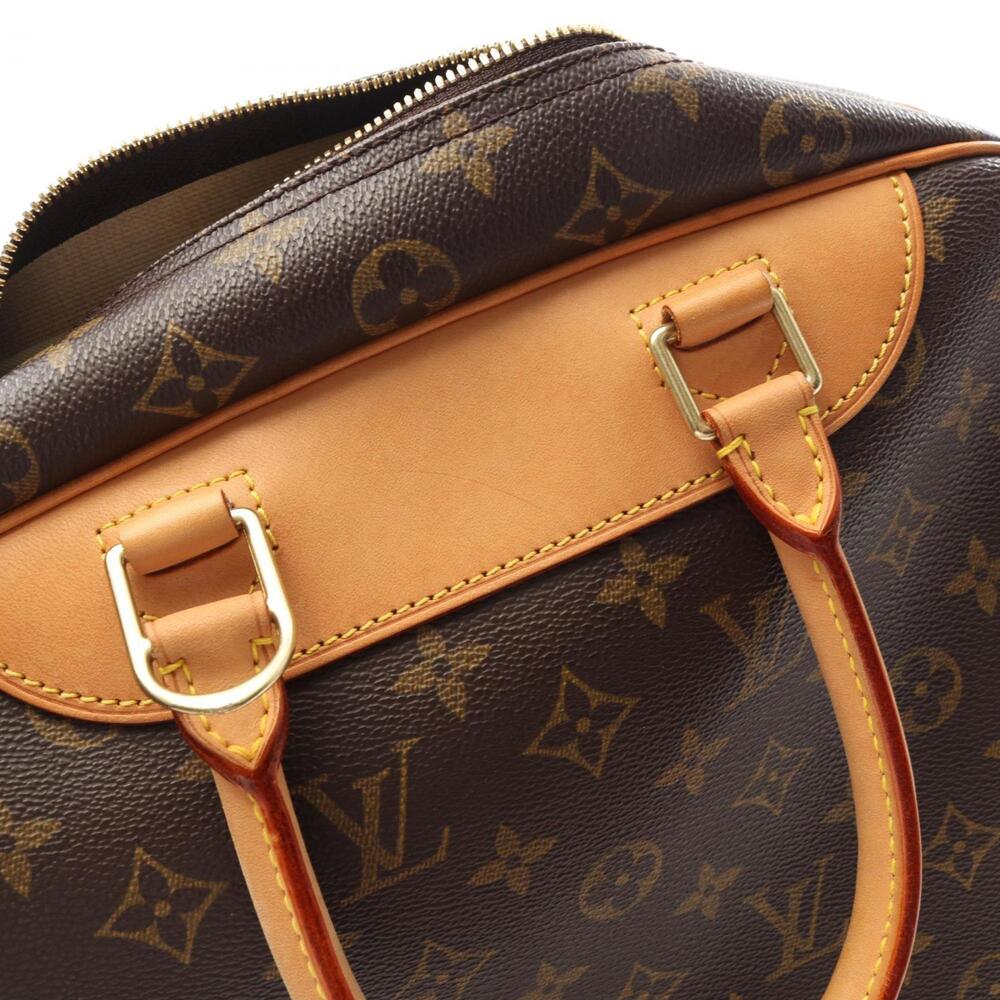 LOUIS VUITTON Authentic Brown Monogram Leather Deauville Bag - Picture 11 of 11